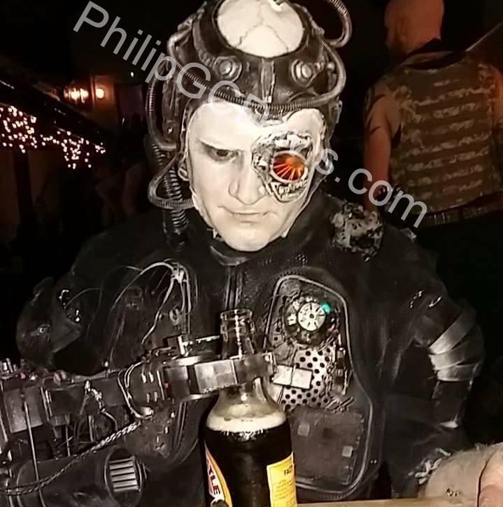 Phil dressed as a Borg drone