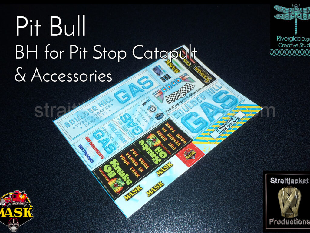 Pit Stop Catapult Boulder Hill stickers labels decals